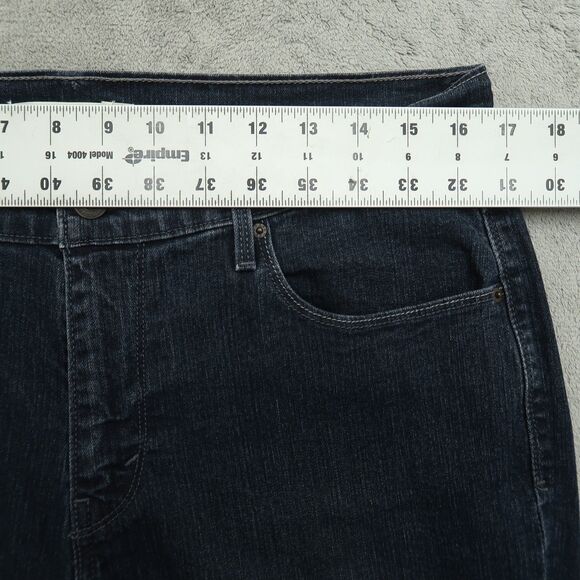 Levi's 505 Jeans Womens Size 14 Blue High-Rise Straight Denim 31" Inseam Stretch - Picture 4 of 16